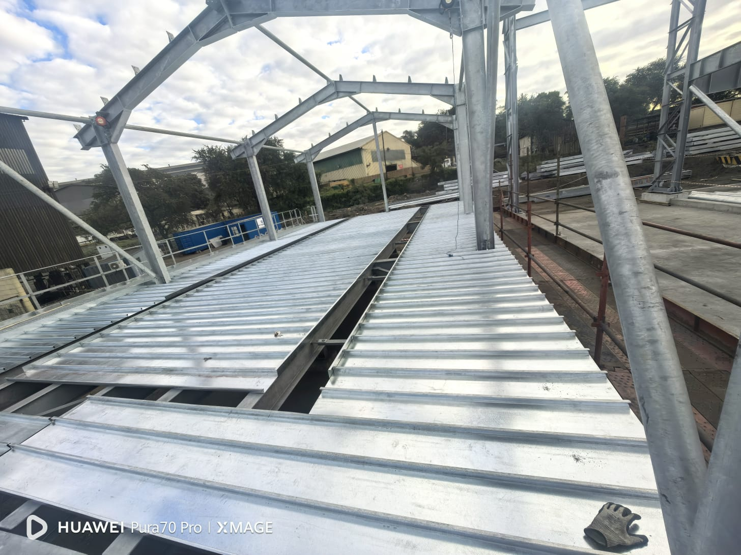 PFS Express permanent formwork installation on a steel structure